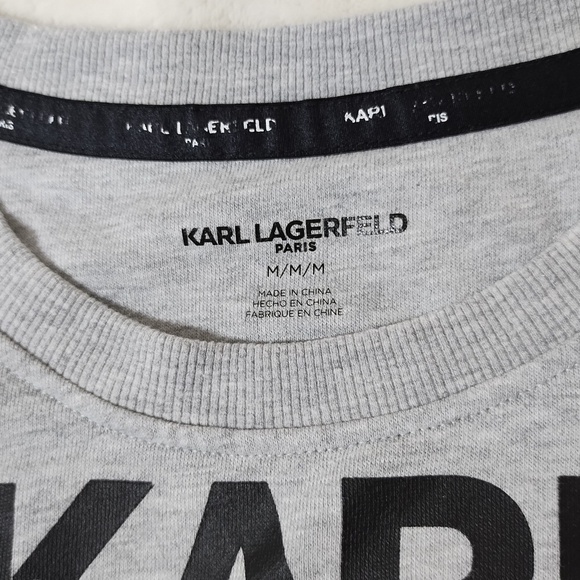 Karl Lagerfeld Sweat Shirt Sz M - Picture 3 of 6